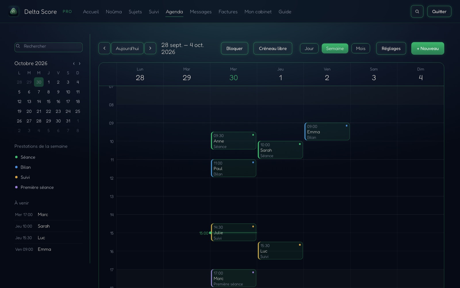 Le cabinet, une application