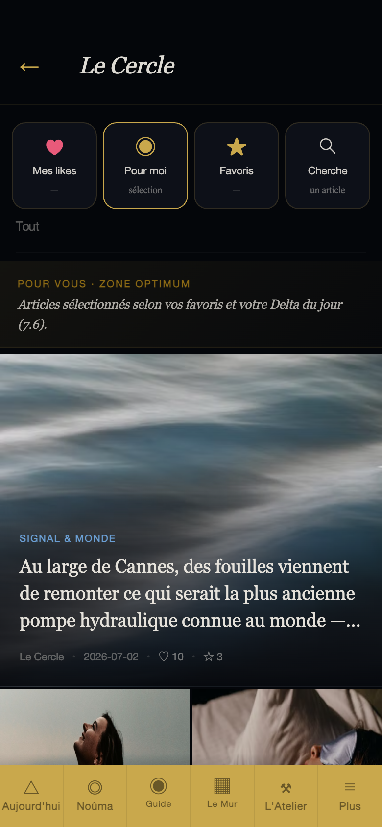 Les articles des communautés dans Le Cercle